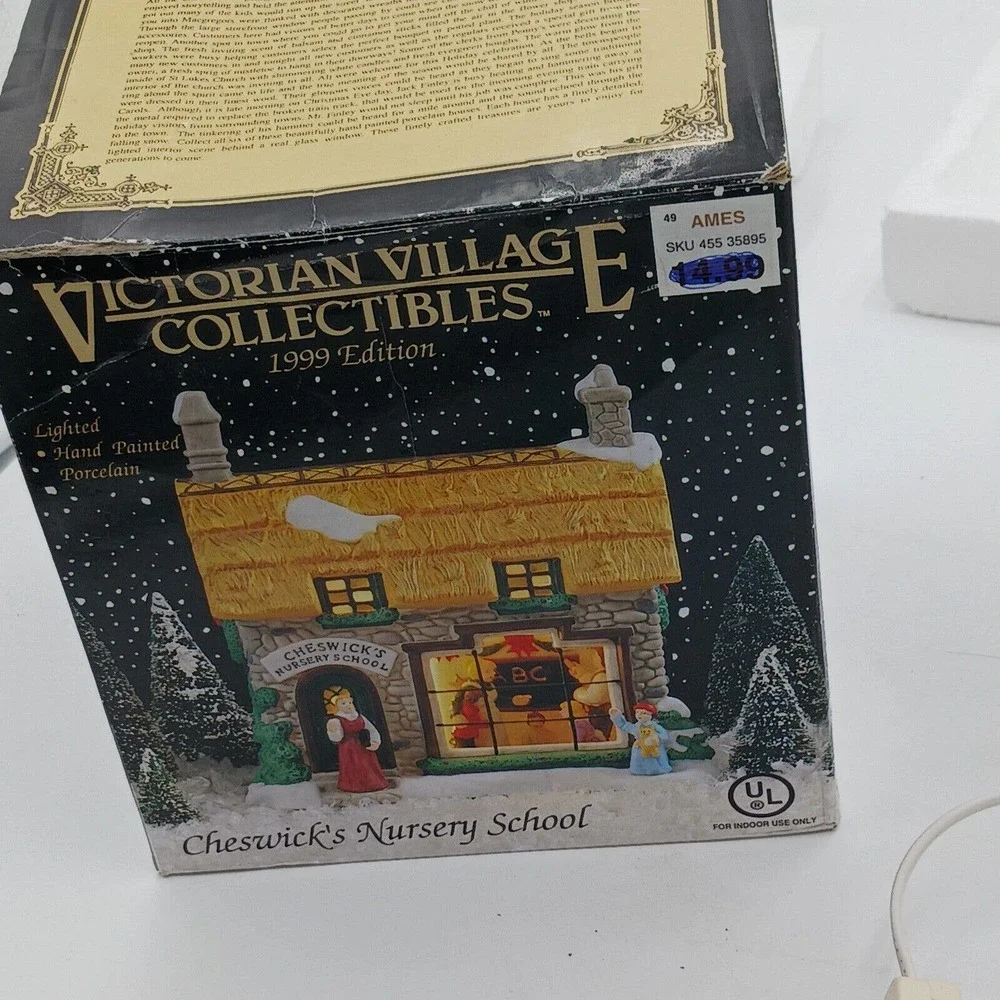 Cheswick's‎ Nursery School Christmas Victorian Village Collectibles Holiday 1999